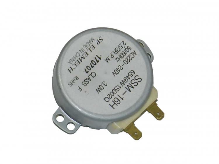 6549W2S002Q - Двигатель вращения поддона-тарелки SSM-16H AC 220V 2.5/3 RPM 3W LG